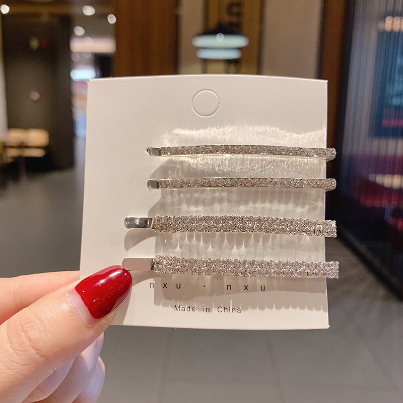 Kẹp tóc đính đá thời trang Hàn Quốc dành cho nữ 2021 mới