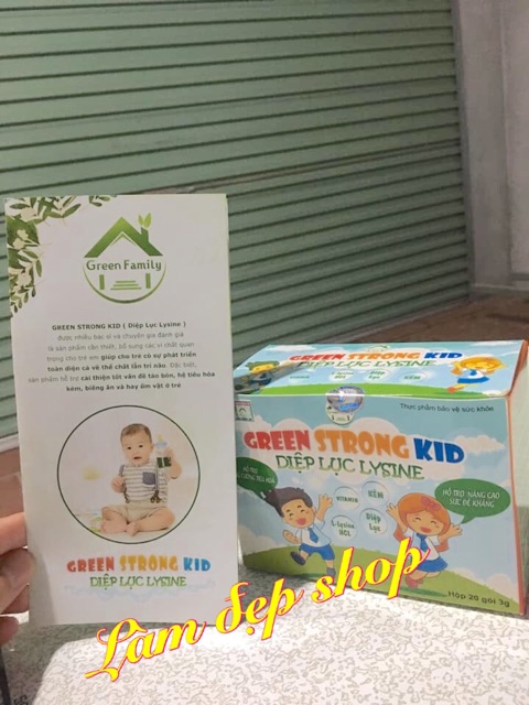 Diệp lục kid (diệp lục lysine) tăng cân, tăng sức đề kháng, giảm táo bón