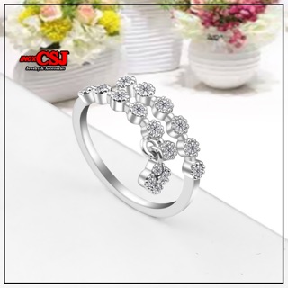 Nhẫn inox nữ đan chéo