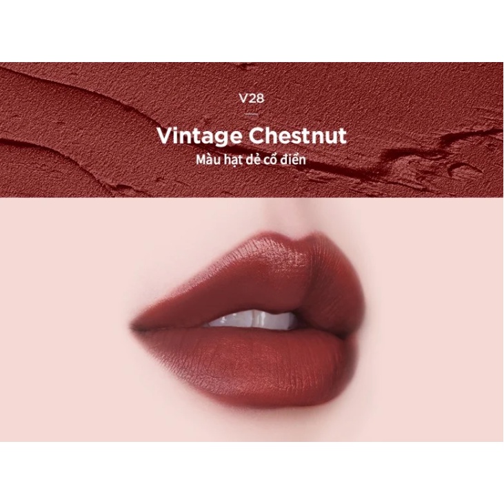 Son Kem Lì Merzy vỏ đen Noir In the Velvet Tint V23, V24, V25, V26, V27, V28 | BigBuy360 - bigbuy360.vn
