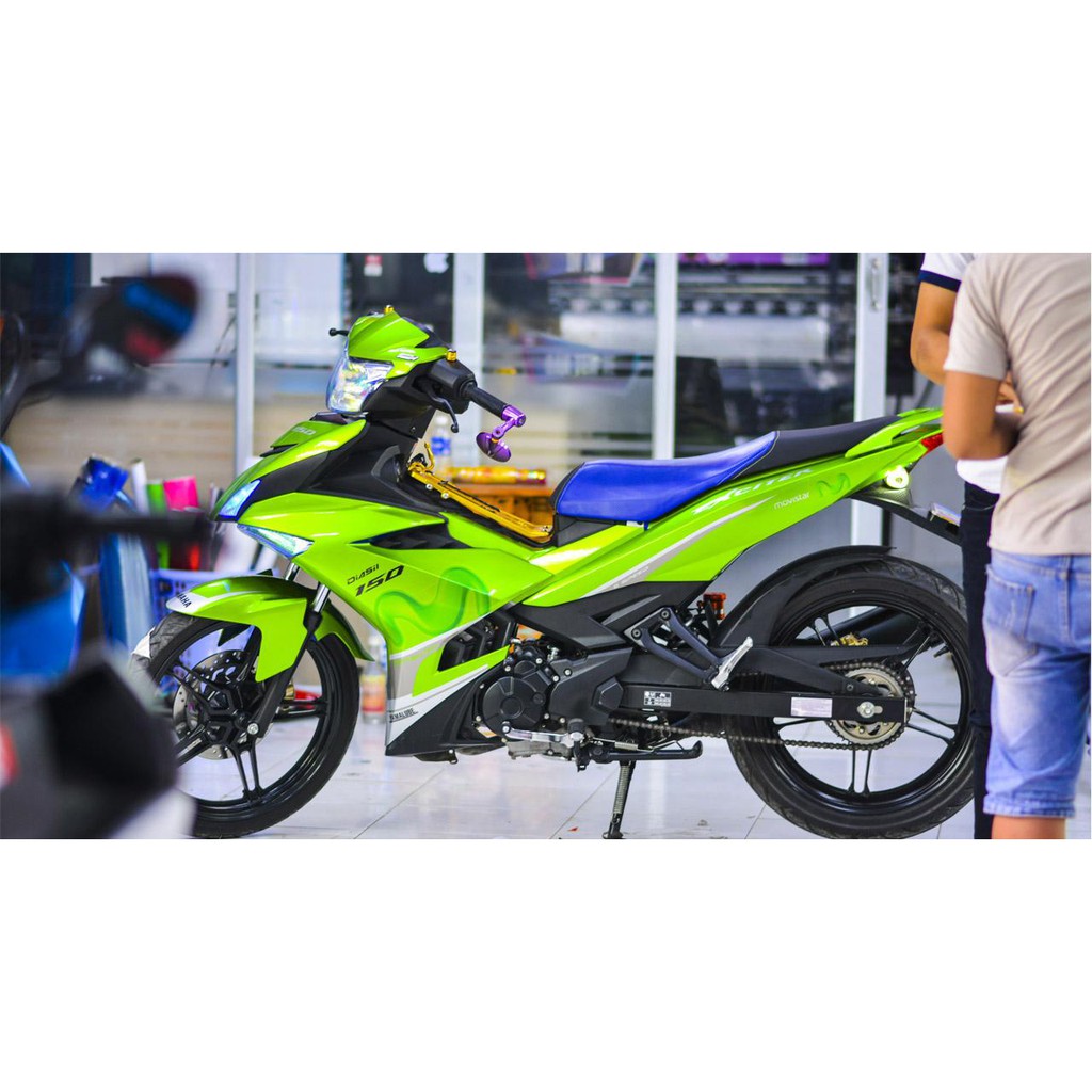 Tem trùm exciter 150 movistar xanh lá, độ team decal xe ex dán đời 2015-2020