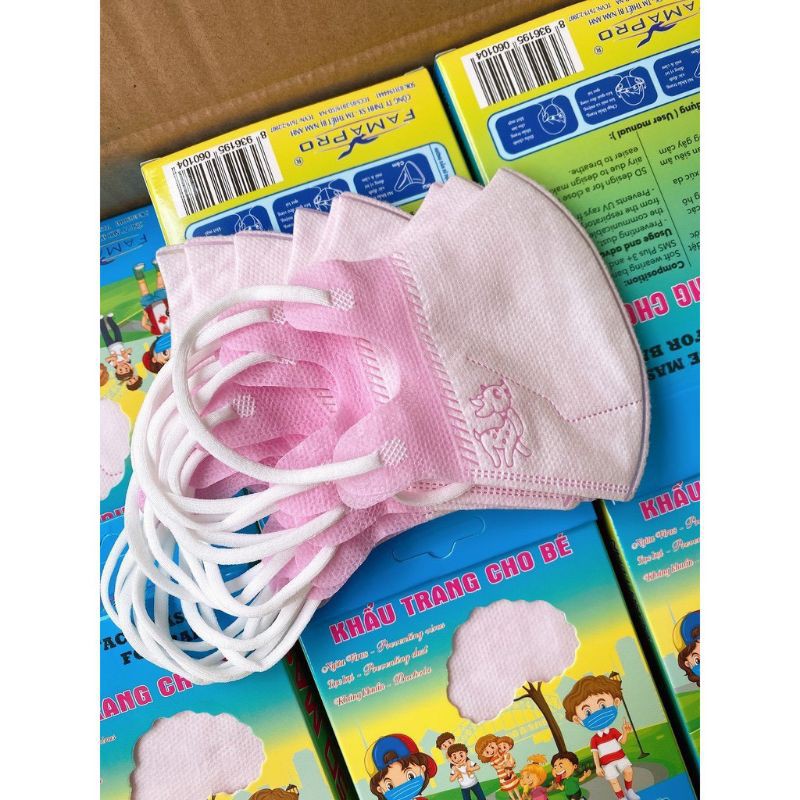 Hộp 10 cái khẩu trang em bé, trẻ em 5D Mask Kids (hàng Nam Anh Famapro ) | WebRaoVat - webraovat.net.vn