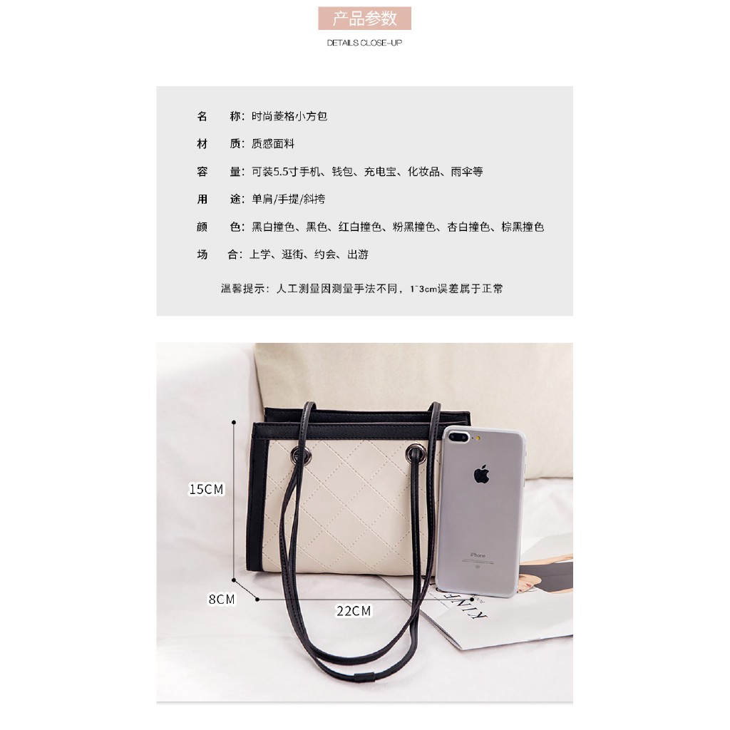 Túi xách dây xích đeo vai phong cách Hàn Quốc