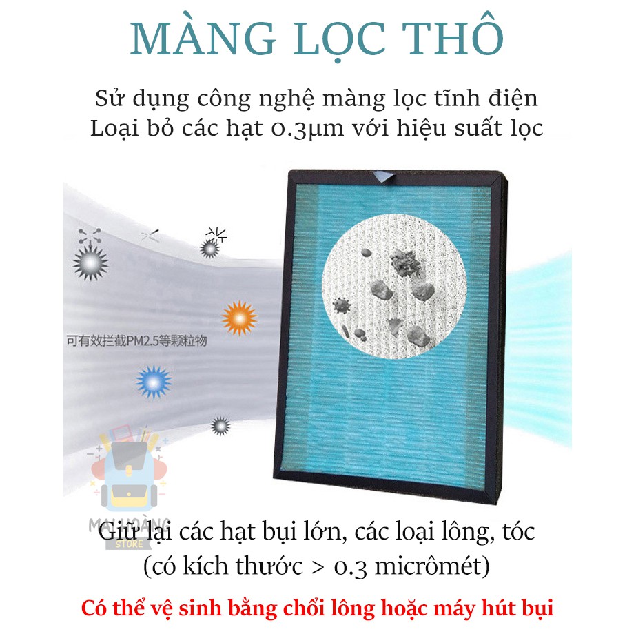 [Mã MAIHML40K giảm 110k] Máy lọc không khí UV-C diệt khuẩn, công nghệ HEPA, loại bỏ bụi PM2.5, formaldehyde - Model K12