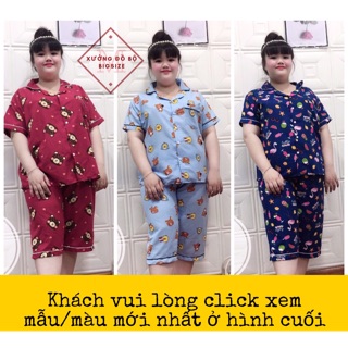 [BIGSIZE 75-100kg] Đồ bộ Bigsize kate thái Lửng - mềm mịn mát