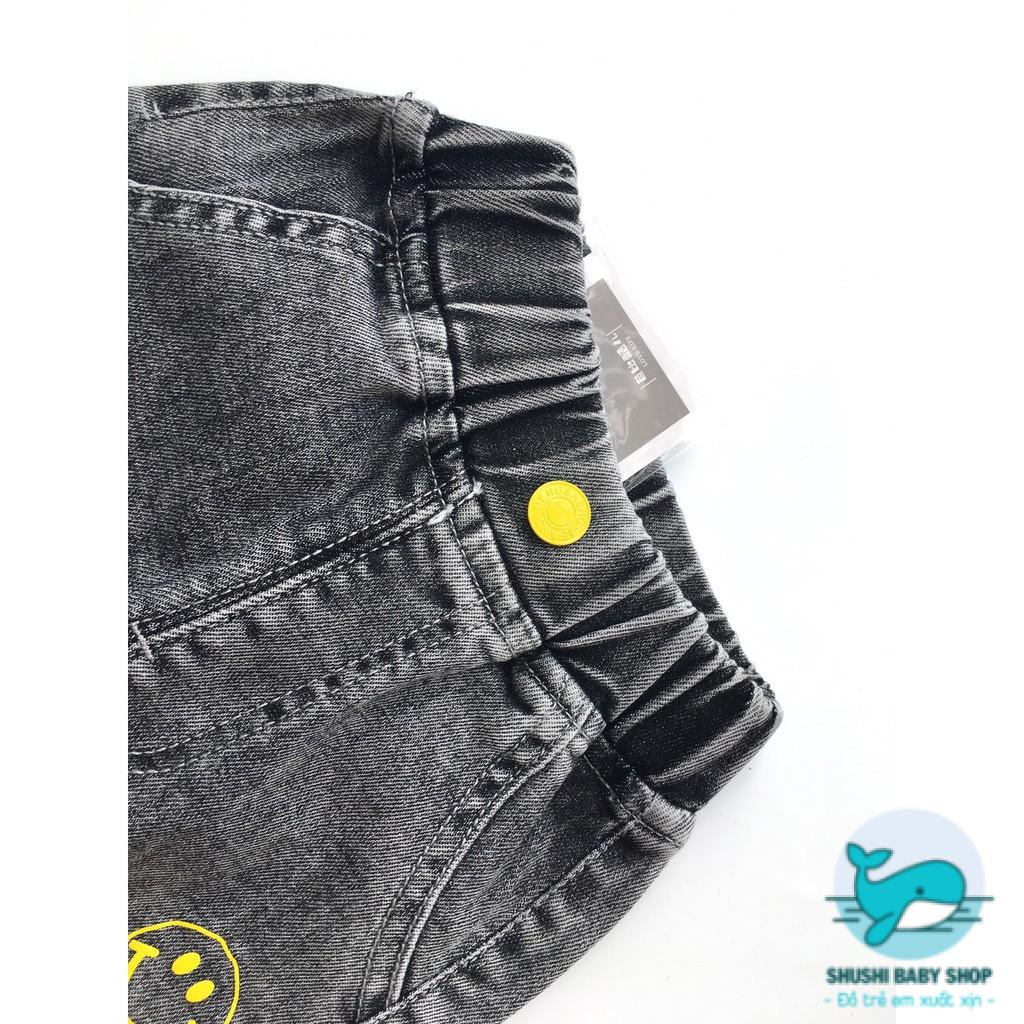 quần jeans dài unisex bé trai bé gái dáng jogger