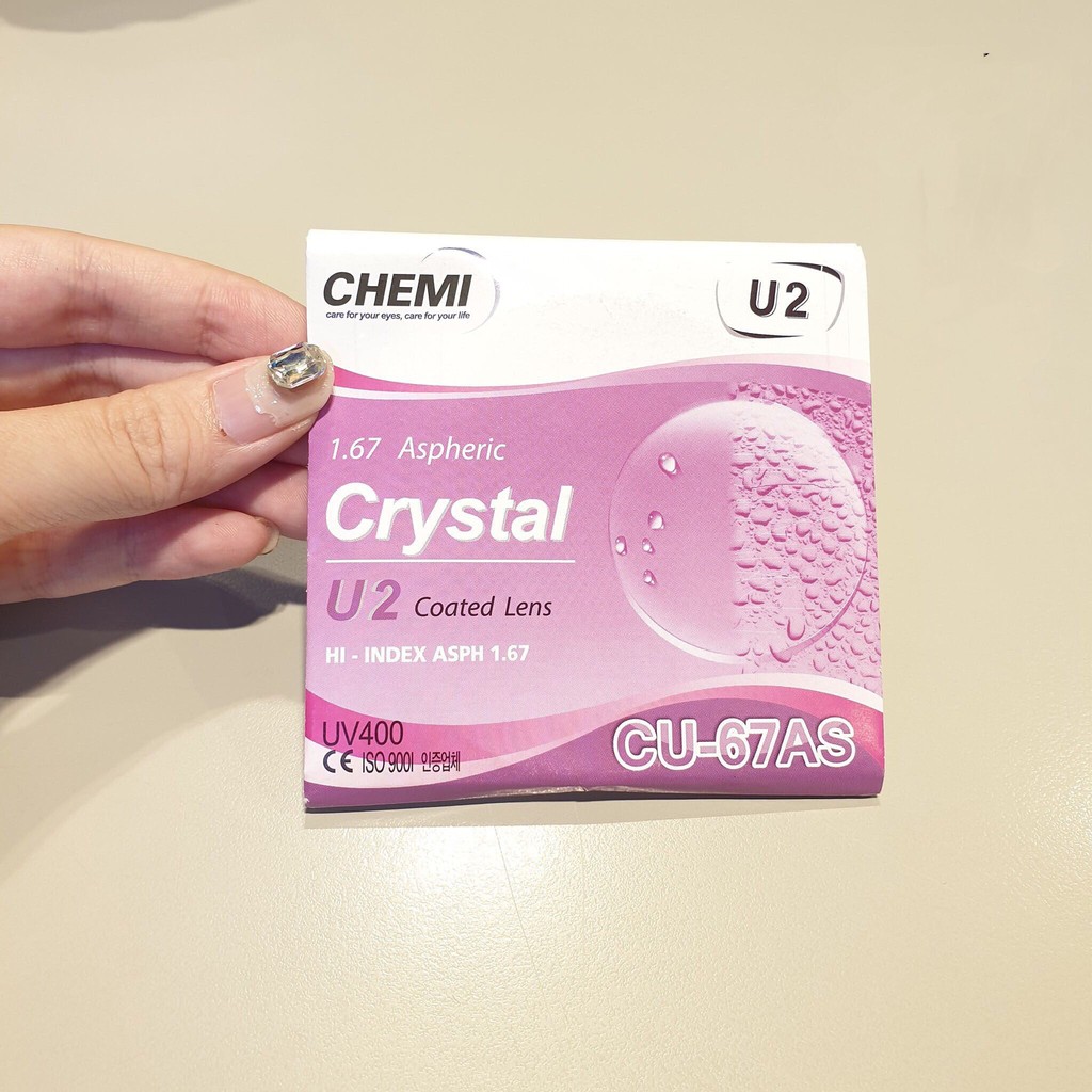 Tròng 1.67 Chemi Siêu Mỏng Chính Hãng Hàn Quốc