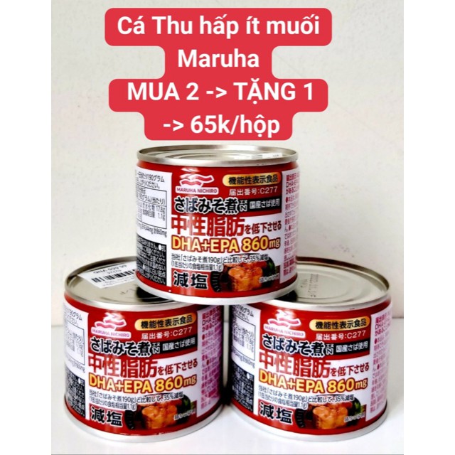 Cá Thu Hộp - Nhật Bản (MUA 2 HỘP-> TẶNG 1 HỘP BẤT KỲ)