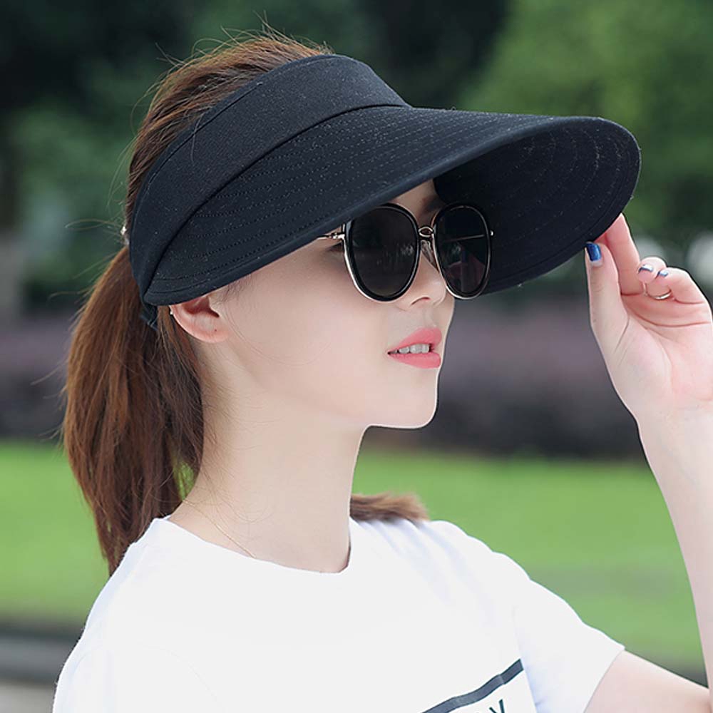 Mũ vành tròn chống nắng chống tia UV có thể gập lại tiện dụng