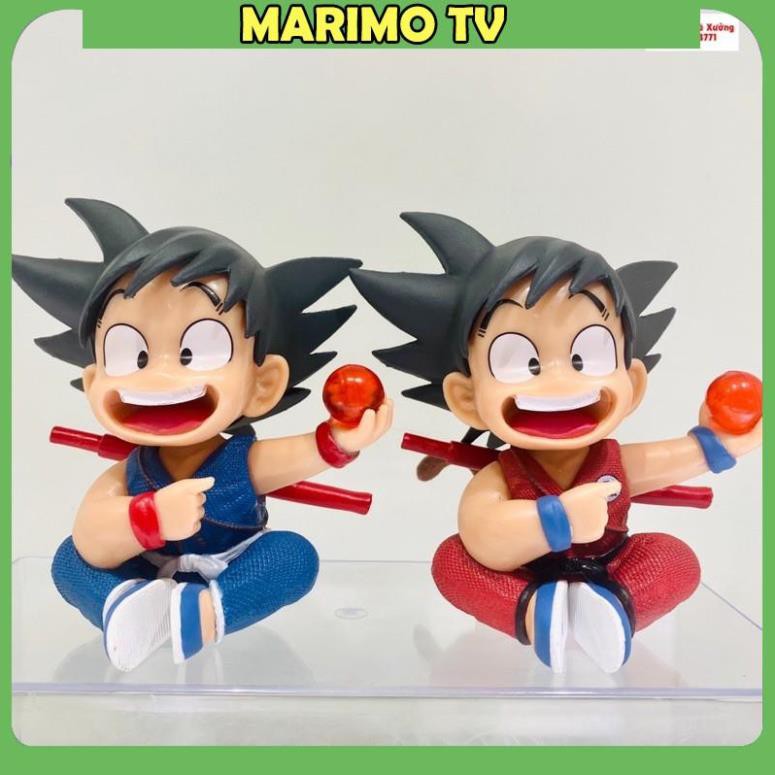 Mô hình Son Goku Dragon Ball cầm ngọc rồng trong 7 viên ngọc rồng - tượng trang trí taplo ô tô [MARIMO]