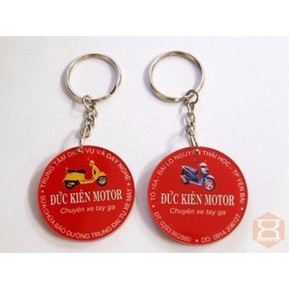 Móc khóa mica 2 mặt (In hình theo yêu cầu) Nhận in từ 3 cái.
