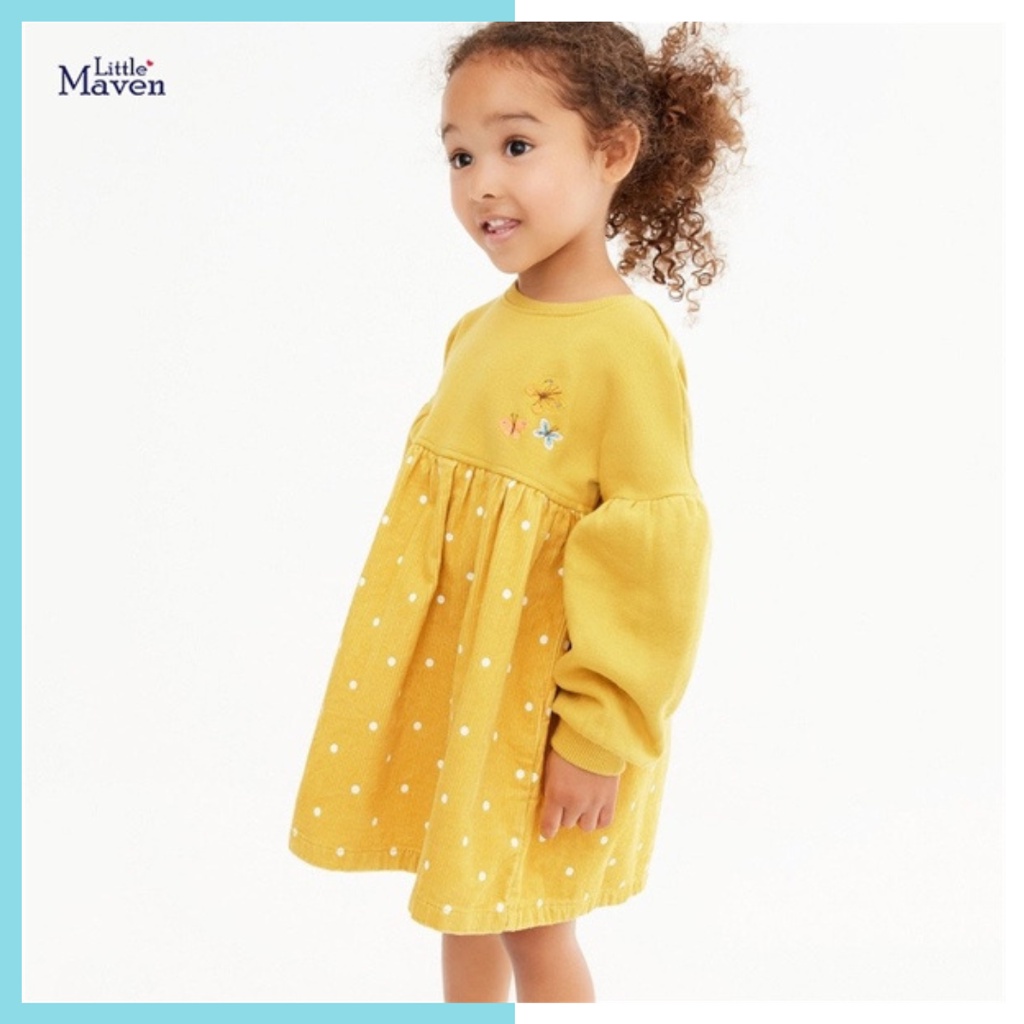 Váy hoa nhí LMS1283/LMS1284 cho bé gái 2-8 tuổi - Little Maven Official Store