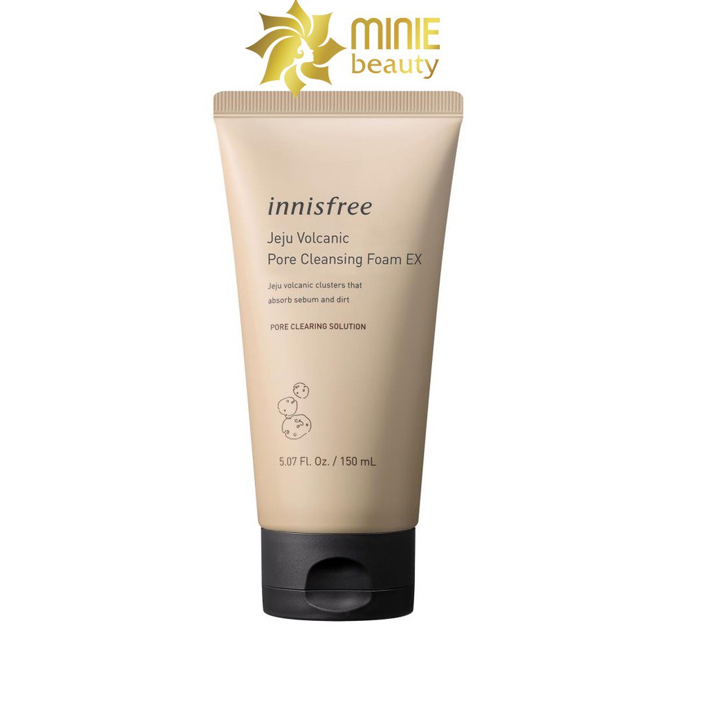 (HÀNG CHUẨN AUTHENTIC) Sữa Rửa Mặt Tro Núi Lửa Innisfree Jeju Volcanic Pore Cleansing Foam 150ml