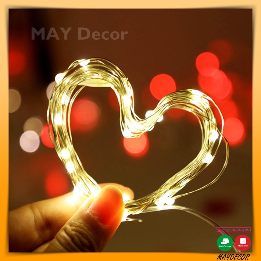 Đèn Led Trang Trí, Dây Đèn Đom Đóm 3M Dùng Pin Maydecor