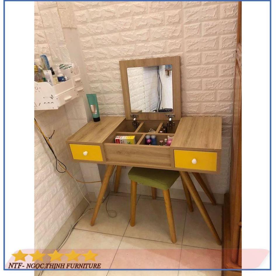 🍀 Bàn Trang Điểm Thông Minh Gương Lật Đa Năng 2 Ngăn Kéo GP43 | BigBuy360 - bigbuy360.vn