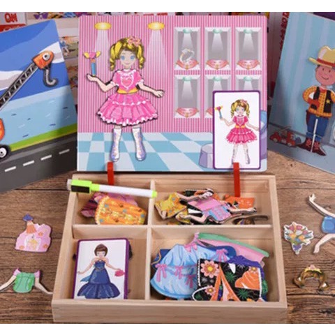 Bộ Ghép Hình Nam Châm Nhiều Chủ Đề Cho Bé Vui Chơi Sáng Tạo