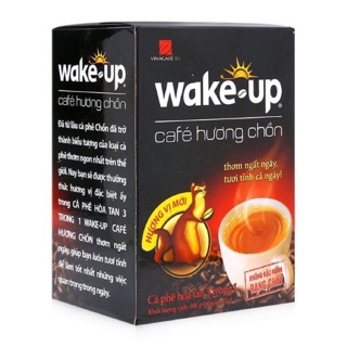 Hộp Cafe Hoà Tan 3 in 1 Wake Up Hương Chồn 306gr
