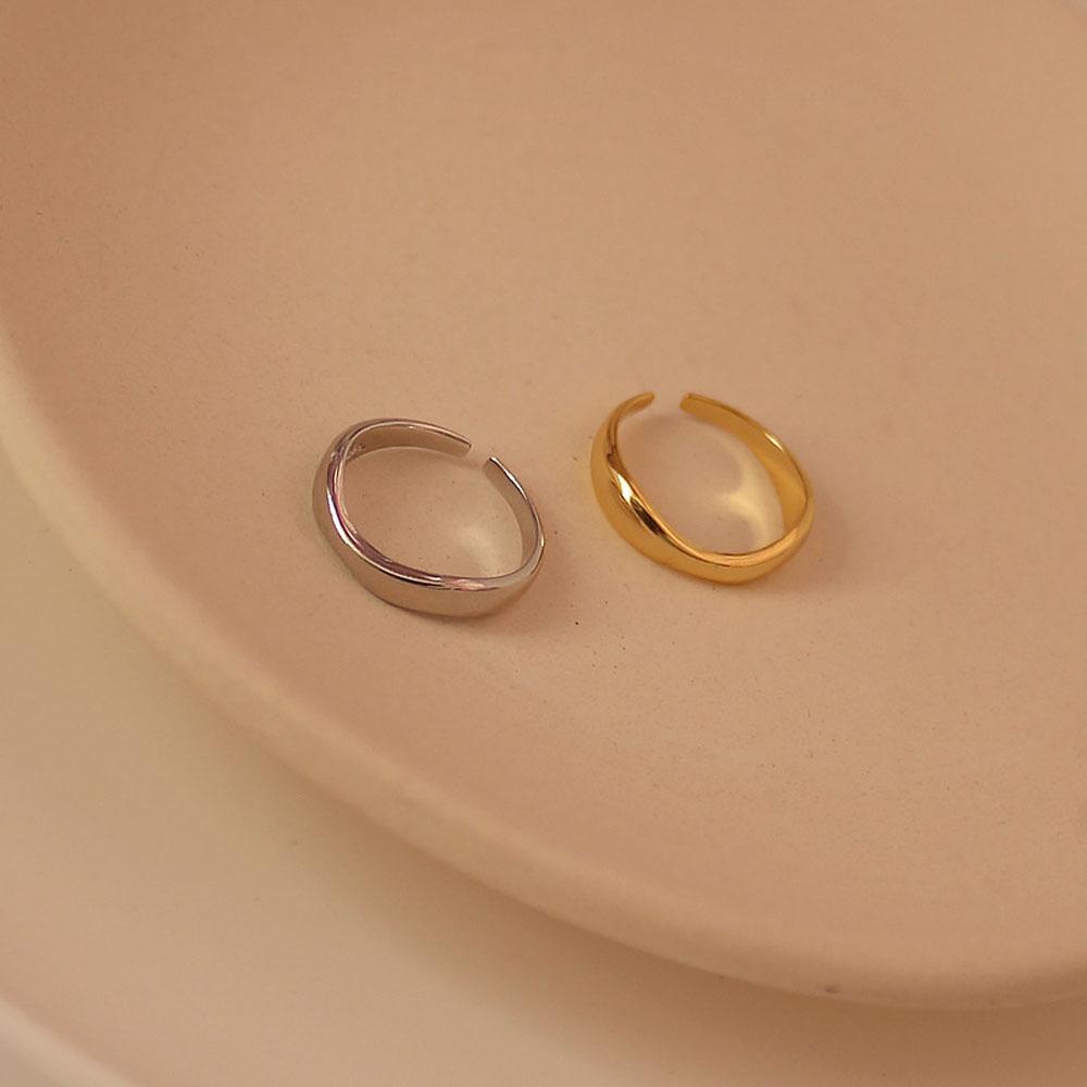 Nhẫn Đeo Ngón Tay Mỏng Kiểu Gợn Sóng Thời Trang Dự Tiệc Cho Nữ