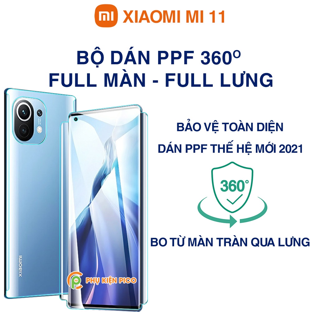 Dán màn hình Mi 11 full màn dẻo trong suốt PPF tự phục hồi vết xước - Dán dẻo Xiaomi Mi 11