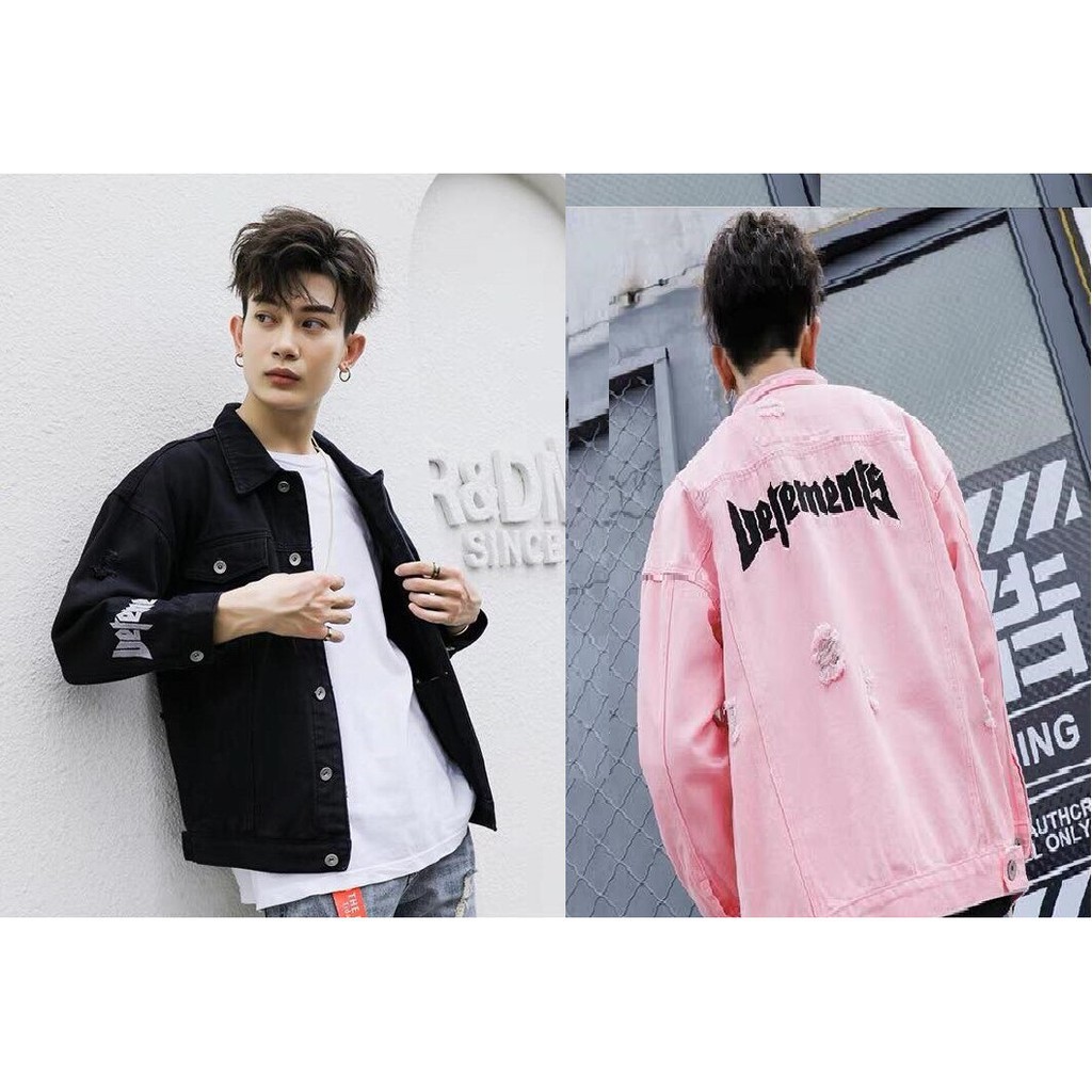 Áo Khoác Jean Rách Vetements (form Rộng) Unisex - SP014D03