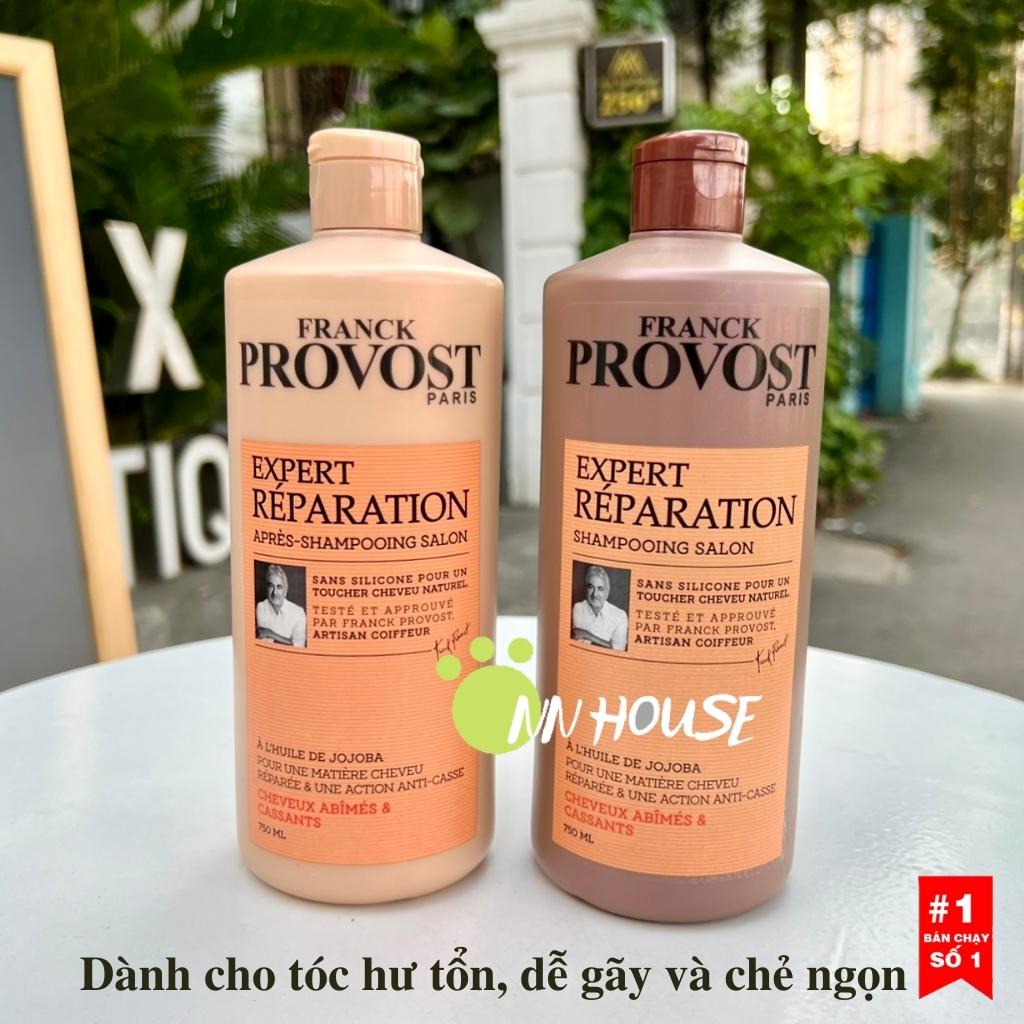 Dầu gội cặp chính hãng Provost Franck Paris Pháp dưỡng tóc, phục hồi tóc hư tổn, shampoo mượt tóc, dầu gội đầu, dầu cặp