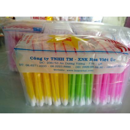 Lốc 12 Bịch Tăm Bông Giá Rẻ Sỉ Lẻ Nhiều màu