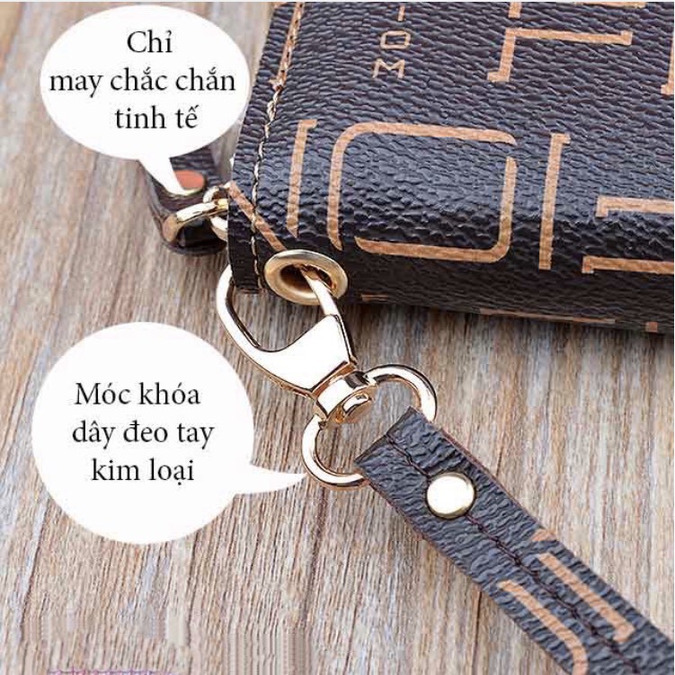 [Mã FAMAYWA2 giảm 10K đơn 50K] Ví Dài Cầm Tay Nam,Nữ Hoạ Tiết in Chữ Kèm LOGO Thời Trang Sang Trọng,Sành Điệu TK908 | BigBuy360 - bigbuy360.vn
