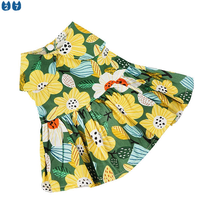 Đầm Chui Đầu Tay Ngắn In Họa Tiết Dễ Thương Thời Trang Cho Thú Cưng