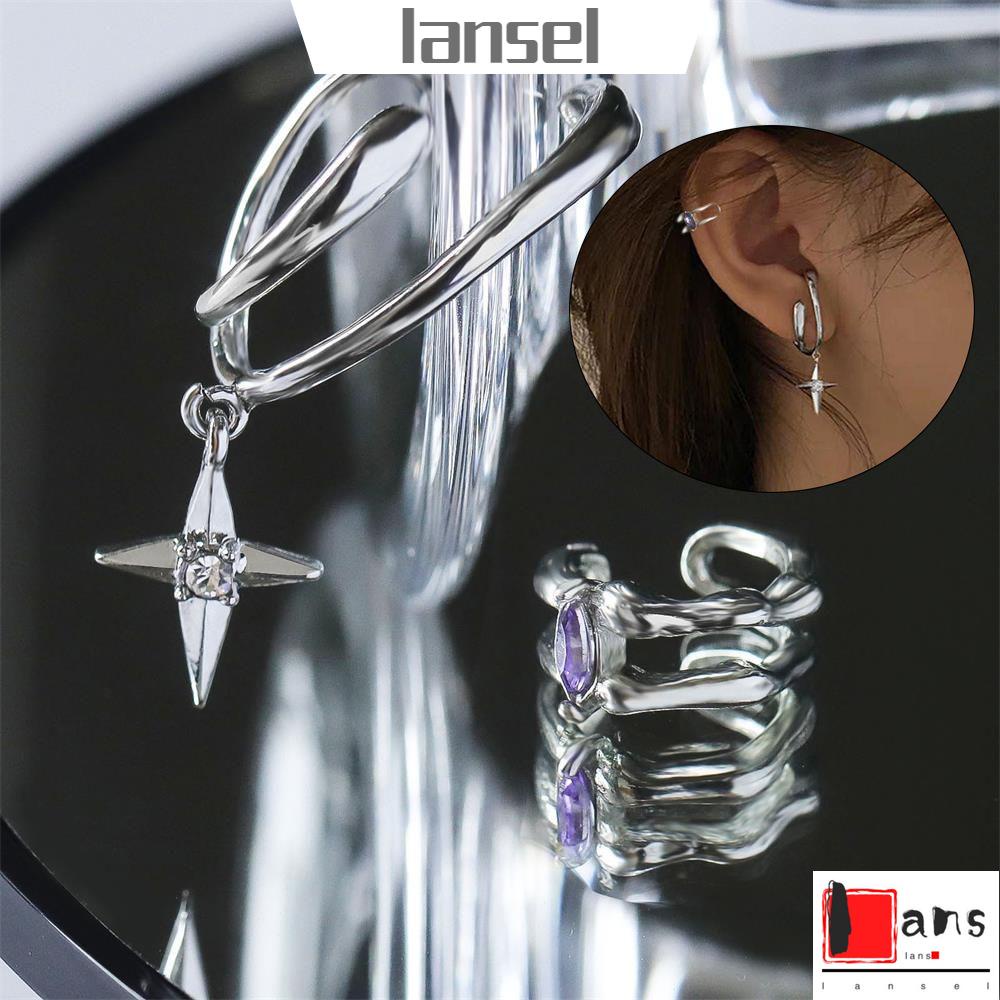 Khuyên Kẹp Vành Tai Bằng Hợp Kim Không Cần Xỏ Lỗ Thời Trang Cho Nam Và Nữ