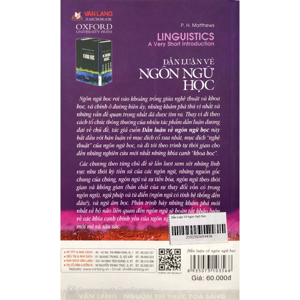 Sách - Dẫn Luận Về Ngôn Ngữ Học