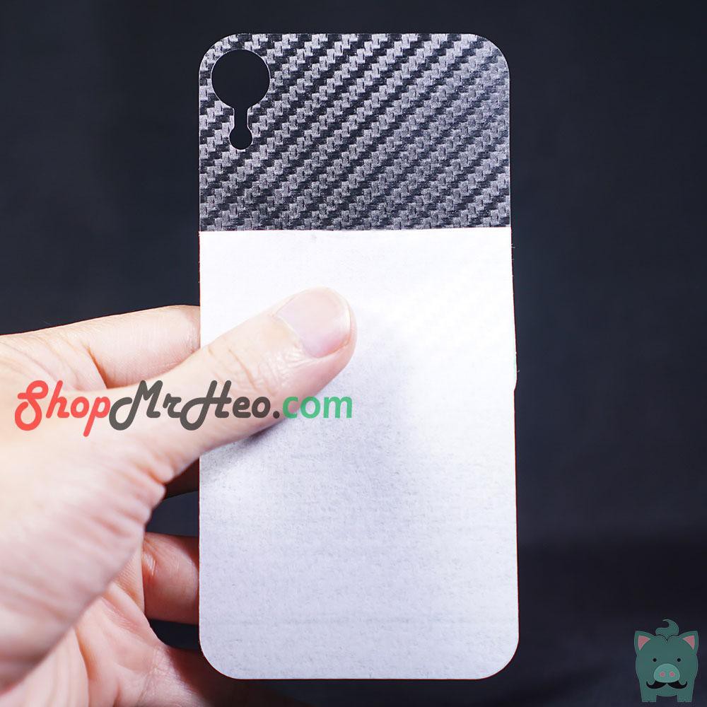 Miếng dán lưng vân carbon iPhone X/XS/XR/XS Max