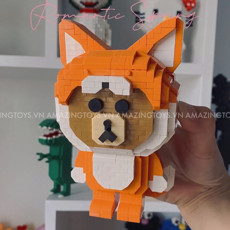 Mô hình lắp ráp nhân vật hoạt hình đáng yêu, dễ thương, giá siêu rẻ