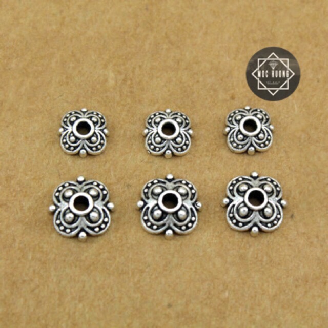 [S925] Charm bạc ốp cánh hoa - MH252