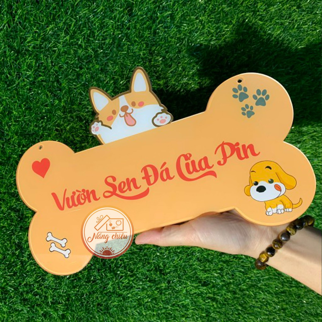 Bảng hiệu Mica- Bảng Siêu Xinh_ Bảng Chụp Sản Phẩm_ bảng hiệu xương chó