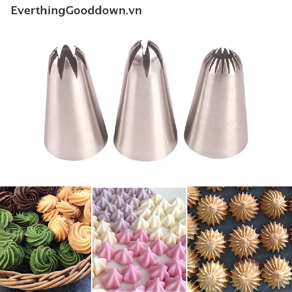 Bộ 3 Đuôi Bắt Bông Kem Trang Trí Bánh