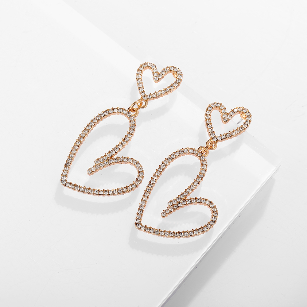 Bông Tai Mạ Bạc 925 Hình Trái Tim Đáng Yêu