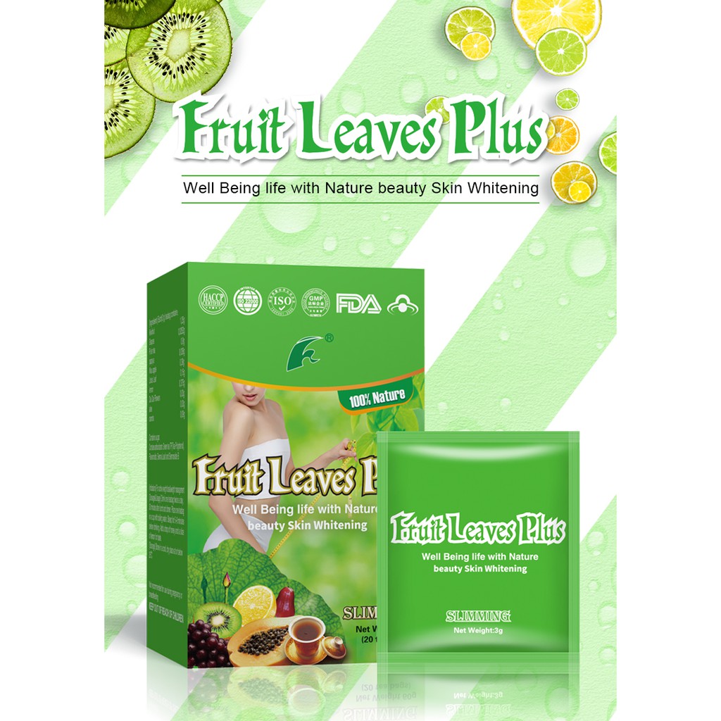 Fruit leaves plus/well being life with nature beauty skin whitening.slimming