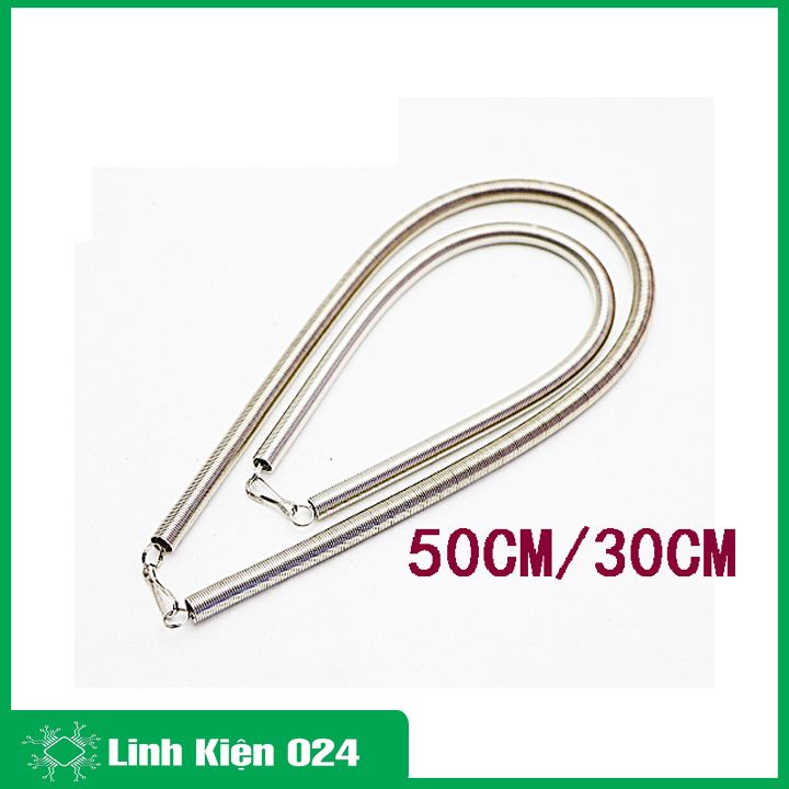 Lò xo căng cân bằng dài 33cm/50cm xoắn, có móc treo, thép không gỉ, độ nén tốt
