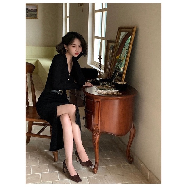 Áo len tay dài 3 nút vàng , The Peace