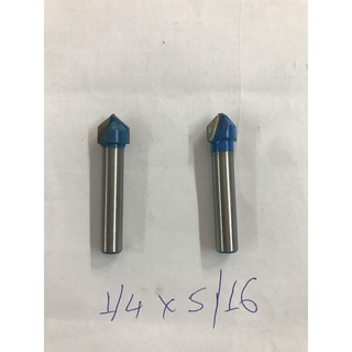 COMBO 2 MŨI PHAY CHỮ V CAO CẤP 1/4 X 5/16