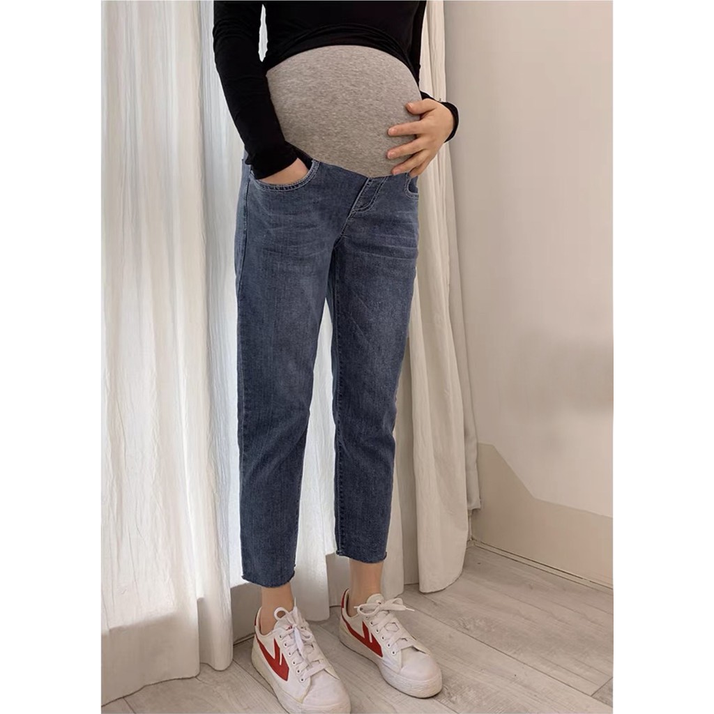 Quần jean bầu Quần baggy bầu phong cách trẻ trung năng động, jean mềm đủ size cho mẹ bầu Lilyfashion.vn