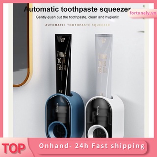 Convenient wall-mounted automatic toothpaste squeezer for families with color options
