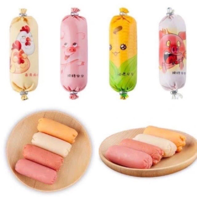Xúc xích mini 4 vị  cute