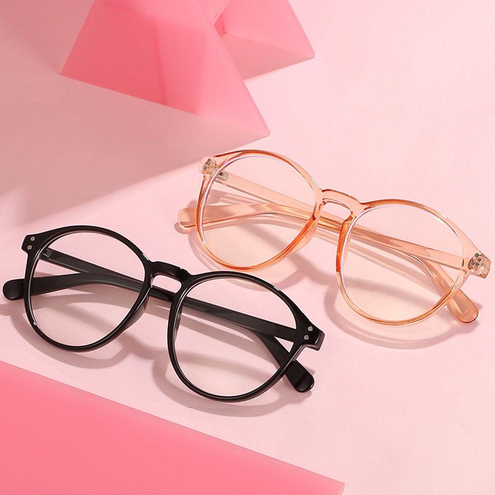 Kính Chống Bức Xạ Gọng Tròn Họa Tiết Da Báo Thời Trang Cho Nam