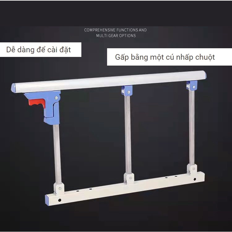【Thanh chắn giường】Lan can inox chống rơi cho người già và trẻ em 1,8m 2m