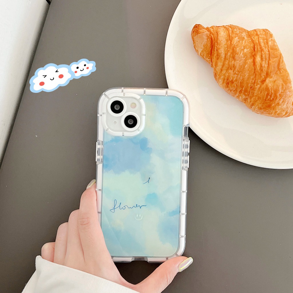 Ốp Điện Thoại TPU Mềm Màu Gradient Phát Quang Có Đệm Khí Chống Trầy Xước / Rơi Vỡ / Bụi Bẩn Cho Iphone 11 13 12 Pro XR XSmax