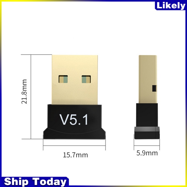 Usb Nhận Tín Hiệu Bluetooth 5.1 Không Dây V5.1 Cho Pc Laptop