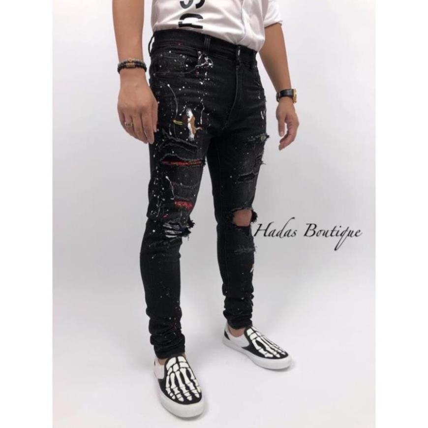 🌸 SALE ĐỈNH CAO ️🛒 SALE 10.10 Quần bò nam, Quần Jean DSQ siêu cấp, Jean rách vẩy sơn . . . . : ²⁴ʱ 🌸 ! ! ' ❕ # *