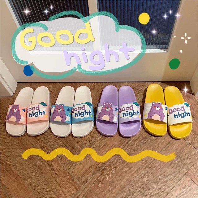 Dép nhựa Goodnight siêu dễ thương