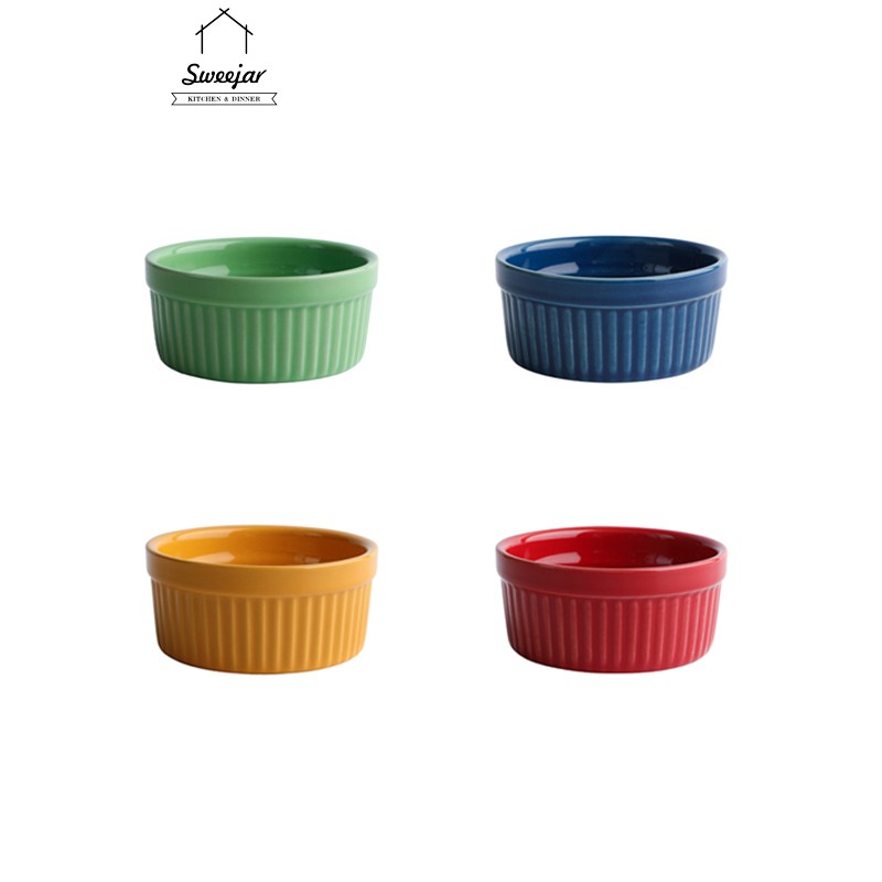 SWEEJAR Bát  Bằng Gốm Đựng Thức Ăn Dễ Thương